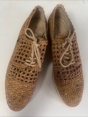 DONALD PLINER NAPOLI WOVEN WEDGE DERBY SHOES SIZE 11